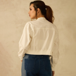 Women Floral Embroidered Cotton Jacket